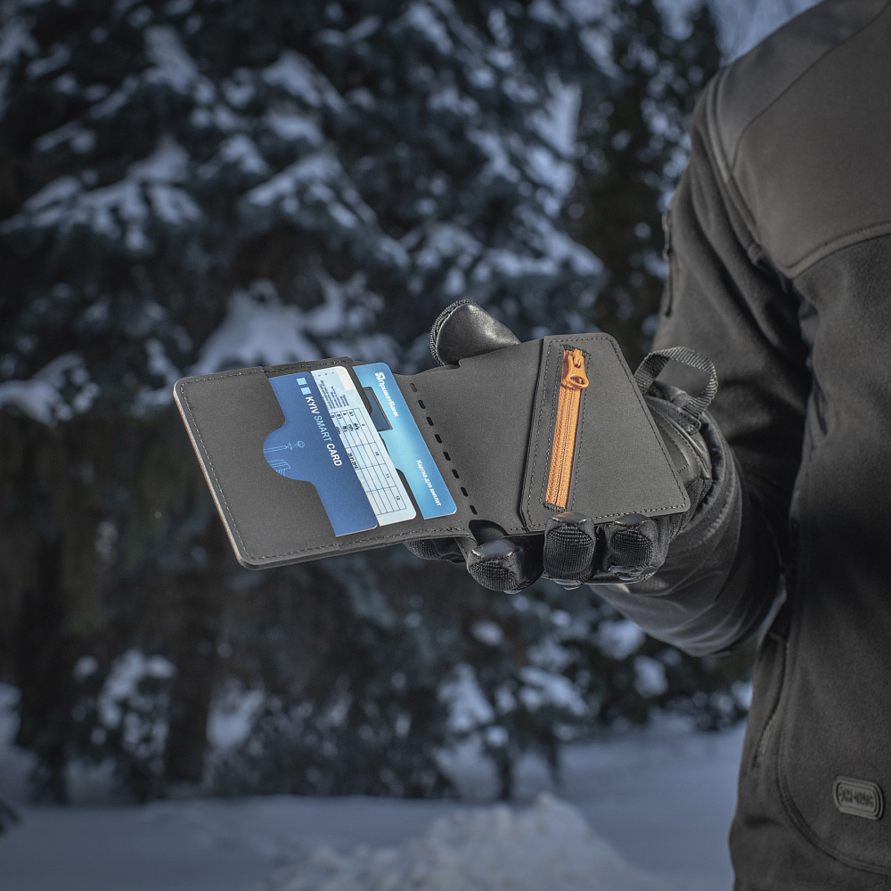 Кошелек M-Tac Slim Elite Gen.II Black/Orange Фото 3
